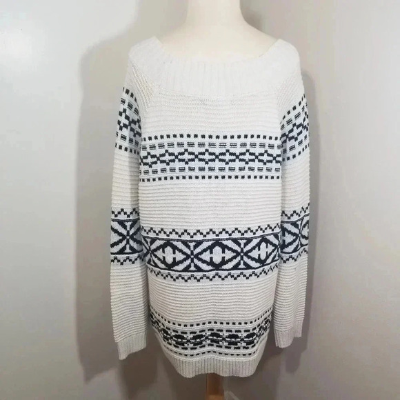 {Chaps} 🆕️ PLUS SIZE Fairisle Sweater - Picture 5 of 9